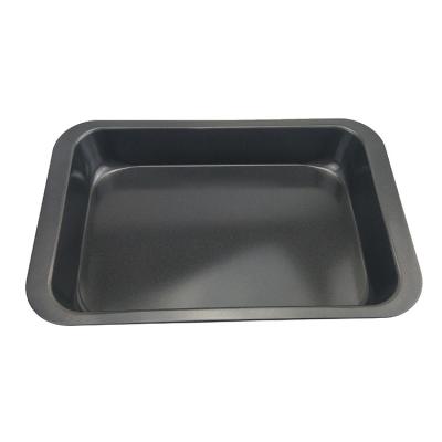 China Durable Carbon Steel Roasting Pan Casserole Nonstick High Quality Viable Gray Baking Pan for sale