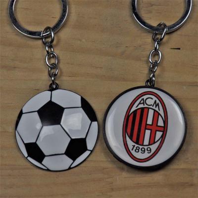 China Zinc Alloy And Plastic Team Keychains Metal Keychain Football Soccer Souvenir Club for sale