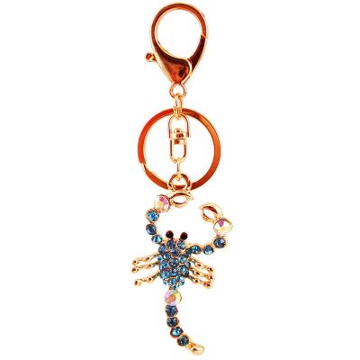 China New Fashion Cute Scorpion Fashion Party Wedding Keychain Creative Keyfob Birthday Crystal Charm Purse Car Key Pendant Cute for sale