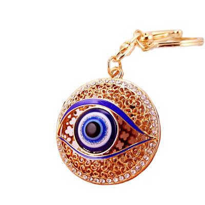 China Fashionable Turkish Blue Pendants Lucky Charm Blessing Protection Gift Keyfob Ring Holder Keychain Amulets Hanging Evil Eye Key Chains for sale