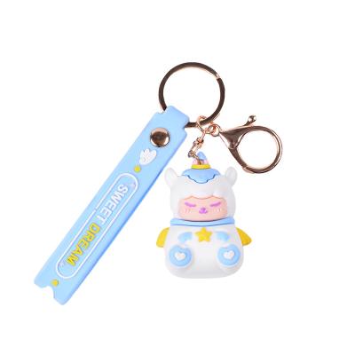 China PVC Unicorn Keychain Cute Multi Style Alloy Key Holder Horse Souvenir Gifts Promotion Fairy Tale Key Chain for sale