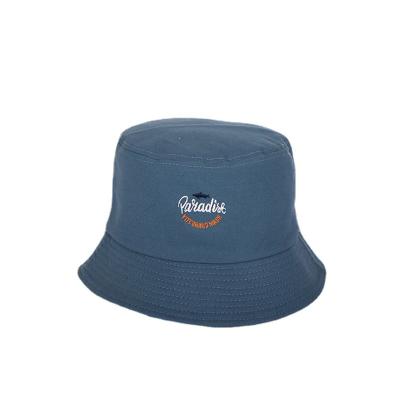 China Cozy Fisherman Cotton Washed Vintage Loose Cotton Washed Vintage Logo Custom Denim 3d Embroidery Own Bucket Hat for sale