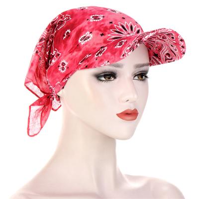 China Square Character Scarf Hat Dustproof Mount Ladies Shade Print Square Towel Hat Printing Square Scarf Neutral Hat for sale