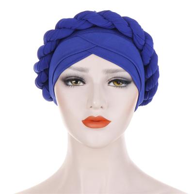 China Character AfricanTurban Hat Women Geles Aso Oke Headtie Muslim Auto Party Fashion Headwear Hat for sale