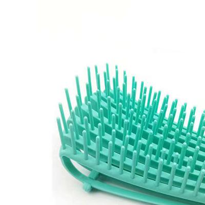 China Home Wholesale Plastic Handle Scalp Massage Comb Eight Row Ribs Modeling Detangling Hair Brush for sale