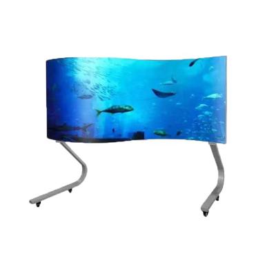 China Smart digital p2 p2.5 floor standing indoor outdoor motion digital video screen display led poster curve screen for sale