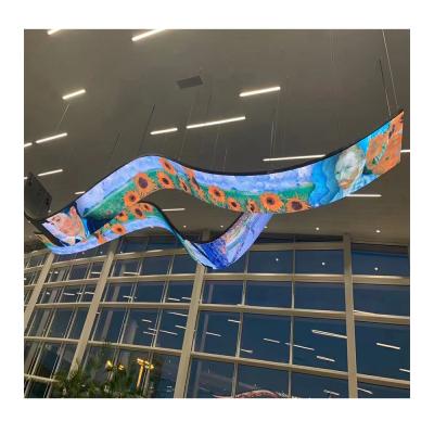 China Manufacturer HD Indoor flexible led video display flexible led screen P1.8 P2.0 P2.5 indoor wave curved led display panel for sale