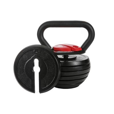 China Universal Fashion Adjustable Weight Kettlebell Set 18kg Home Gym Equipment Weight Change 40lb Change Plate for sale