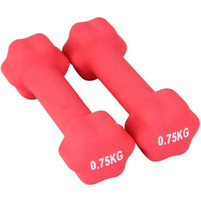 China Home Use Vinyl/Neoprene Star-shape Dumbbell Gym Equipment Dumbbell Rubber Free Weight Dumbbell Set for sale