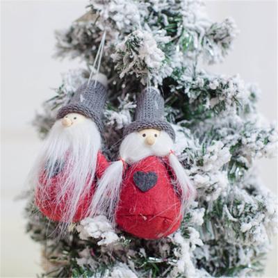 China 2021 Europe Amazon China factory top selling crafts needle knitted chiratmas elf christmas decoration hanging pendant for sale