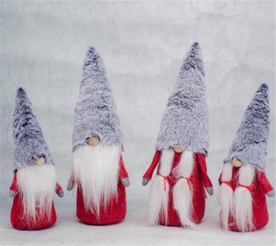 China 100% Itomte Nordic Handmade Christmas Factory Wholesale Standing Dolls Nisse Gnome Scandinavian Plush Toys for sale