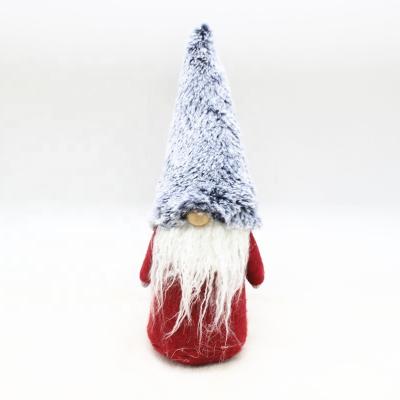 China 100% Handmade Amazon Christmas Decor Factory Wholesale Christmas Santa Gnomes With Fluffy Hat for sale