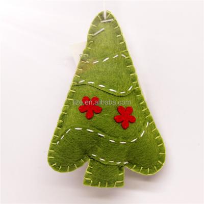 China Europe Factory Wholesale 12cm Needle Wool Felt Christmas Tree Decoration Sewing Ornament for sale