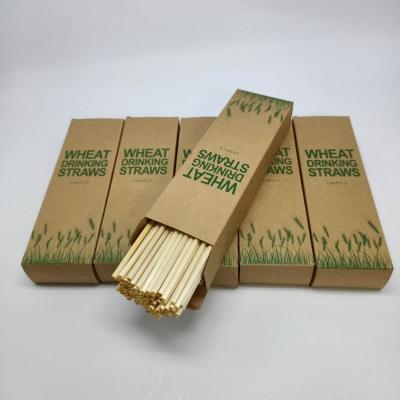 China 2020 Disposable Hits For Amazon Straws Biodegradable Eco Friendly Wheat Drinking Straw for sale