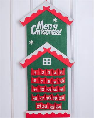 China Wholesale Cheap Europe Custom Felt Advent Calendar Felt Christmas Tree Advent Calendar for sale