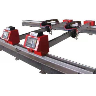 China Small portable bilateral drive gantry flame cnc plasma cutting machine automatic2300*3000 for sale