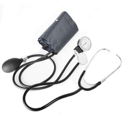 China Aluminum alloy+PVC medical aneroid sphygmomanometer with stethoscope for sale