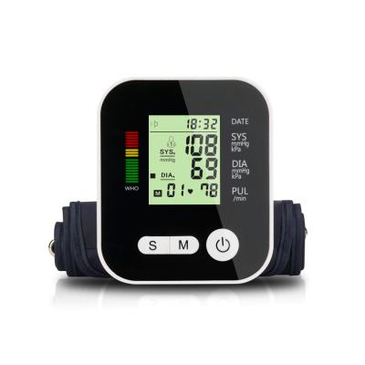 China Metal Household Arm Blood Pressure Monitor Tonometer LCD Digital Display Automatic Blood Pressure Meter for sale