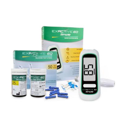 China Convenient Household Smart Glucometer Portable Blood Glucose Monitor with Test Strips Lancets for sale