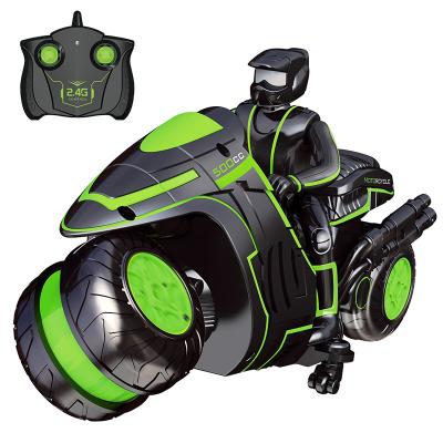 China New High Power Strong Power Toys 2.4Ghz Speed ​​360 Degree Rotating Motorcycle RC Stunt Car for sale