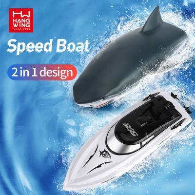 China 2021 RC Hobby Summer Toys Shark Rc Boat Remote Control Bo Toy Sharke High Speed ​​Barco Remoto Boat for sale