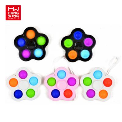 China For Stress Worry Relief Spin Top Sensory Hot Sales Push Bubble Toy Hand Spinner Decompression Zappel Noise Spielzeug Wiggle Toys for sale