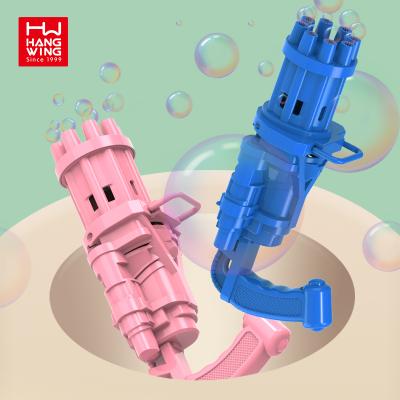 China outdoor toys & Structures Machine Automatic Kids With Box Soap Water Toy Blowing Blaster Electric Kids Toys Blowing Blaster Electric Kids Bubble Arma Bubble Gatling Gun for sale