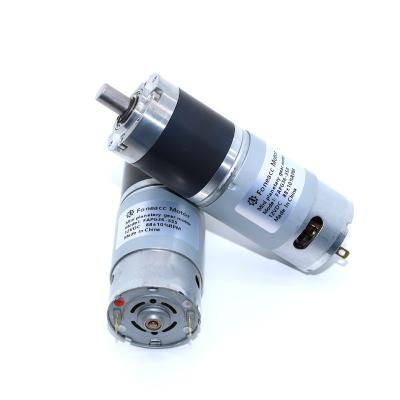 China FAPG36-555 High Torque Drip Proof Low Speed ​​OD 36mm Planetary (Epicyclic) Geared Mini PMDC 6V 7.4V 9V 12V 18V 24V DC Electric Motor for sale