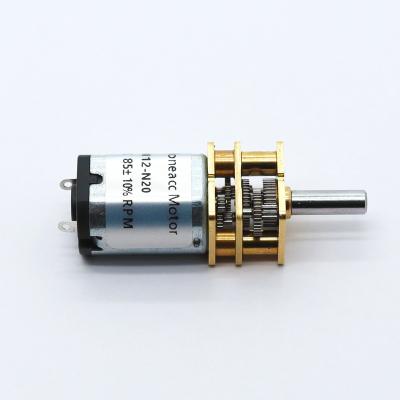 China Home Appliance 10*12mm GM12-N10 N20 N30 DC 1.5v-24v Micro Stainless Steel Gear Metal Gear Low Noise High Strength Motor for sale