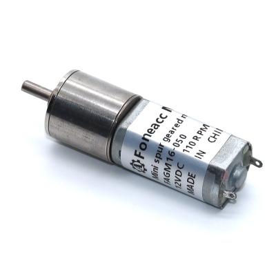 China 16mm Explosion Proof 050 Gm16-050 DC 3v 5v 6v 12v High Torque Metal Carbon Brush Gear Motor For Robotics for sale