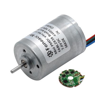 China Foneacc Custom Motor FABL2838 OD 28mm 12v 24v Mini Totally Enclosed High Speed ​​Low Noise Brushless DC Electric Motor With Built-in Power Board for sale