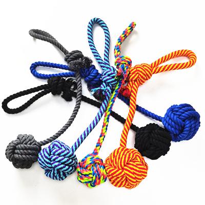 China Dog Cotton Rope Stocked Toys, Dog Teeth Grinding Toys, Pet Monkey Fist Ball Toy for Aggressive Chewers for sale