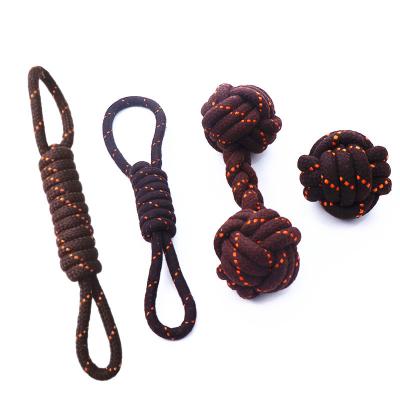 China Dog Cotton Rope Stocked Toy for Chewer Dog Puppy Small Aggressive Medium Chewing Chewing Boredom Conflict for sale