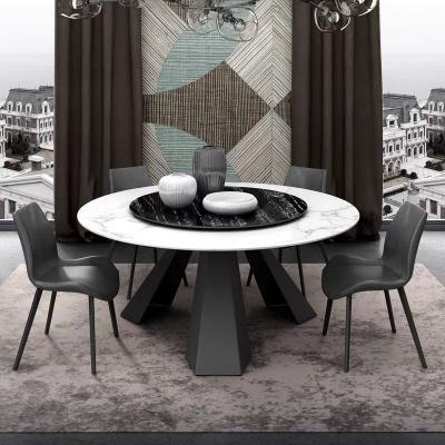 China Modern Marble Luxury Rectangular Round Dining Table and Chair Modern Furniture 8 Seats 6 Seats for sale