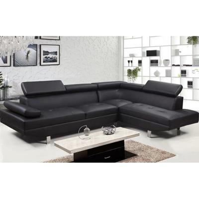 China Custom Modern Luxury Sectional Living Room Couch Furniture Leather L Shaped Extended Sofa Bed Sofa Set for sale