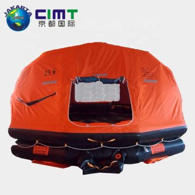 China Marine Life Saving With Cheap Price Equipment CCS SOLAS Manufacture Large Life 15 Person Approved Inflatable Life Raft for sale