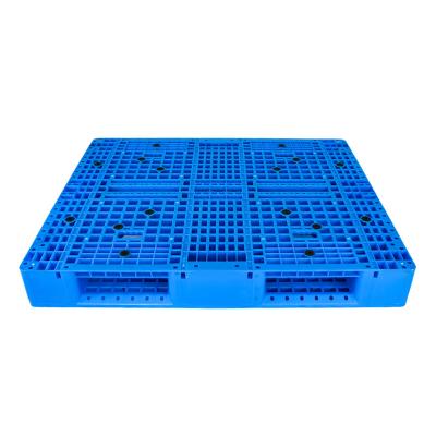 China Single Faced JOIN 1210 Euro HDPE Heavy Duty Durable Mesh Warehouse Plastic Pallet Stackable 3 Runner Reinforced Plastic Pallet for sale