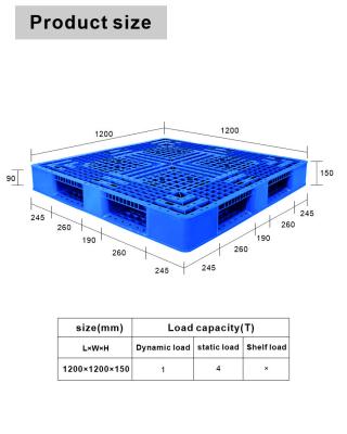 China Cheap Single Faced Forklift Pallet Plastic Pallet Feature ISO 1200x1000 Euro Face Material Type GUA Certificate GUA Certificate Cheap Single Face Material for sale