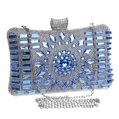 China Daily 2022 Ladies Diamond Crystal Party Purses and Handbags Chain Acrylic Rhinestone Evening Clutch Bags for Women for sale