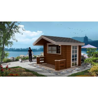 China fast food kiosk tourism kiosk prefabricated wooden house for sale