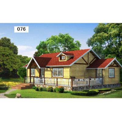 China OY 541 Outdoor Wooden House With Gazebo Prefabricated  47mm/70mm for sale