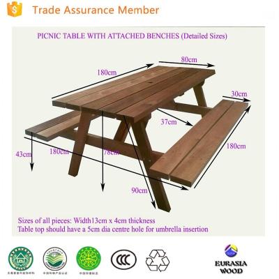 China OUYA-232 Garden Wooden Pergola Picnic  Portable  180x180x78cm for sale