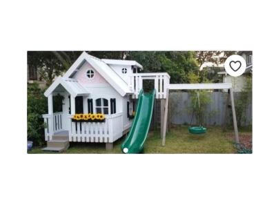 中国 Hot selling cubby house wooden outdoor playhouse promotion 販売のため