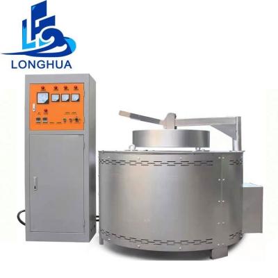 China 150kg Metal Electric Resistance PID Control Advance Melting Hydraulic Tilting Melting Furnace for sale