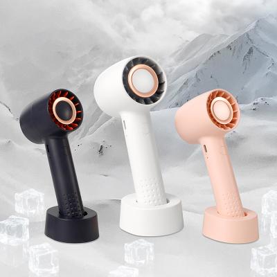 China Rechargeable Mini Air Cooling Fan Turbine Turbo Motor kc Battery Operated Portable Handheld Fan 3 Speed ​​Small Rechargeable Strong Wind for sale