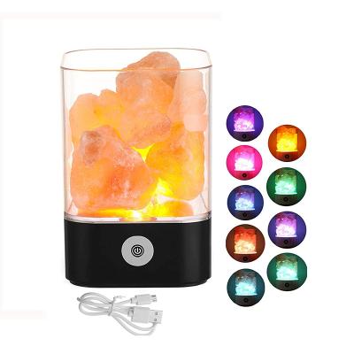 China Himalayan Nautical Crystal Salt Rock Multi Color Air Purifier Salt Lamp Best Gift Changing Night Light For Home Room Deco for sale