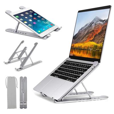 China 6 Adjustable Laptop Stand Amazon ABS Laptop Riser Angle Height Adjustable Popular Aluminum Foldable Flexible Laptop Bracket Bracket for sale