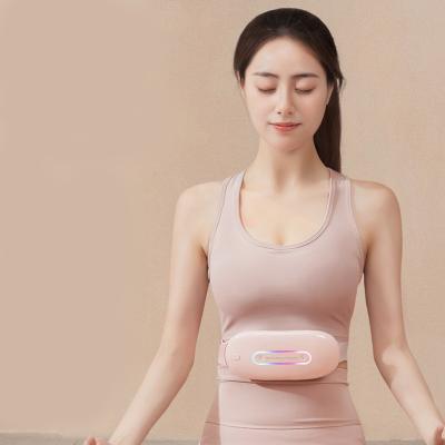 China Portable Menstrual Electric Uterus Heater Warm Palace Belt Cordless Waist Pad Car Heating Massager for Period Cramps for sale