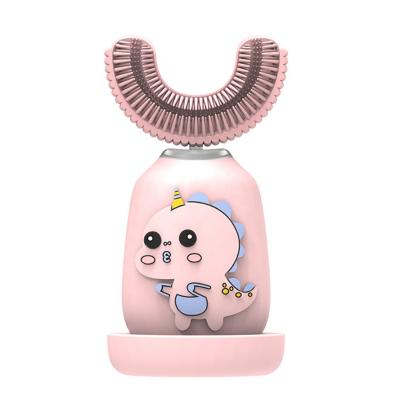 China Teeth Cleaner Kids Electric Toothbrushes Children U Shaped Automatic Oral Cleaning Toothbrush Sonic Wireless Charging 360 For Kids Ages 2-12 for sale