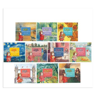 China paper & Cardboard Katie's Adventure Series 10 Book Set Art For Children for sale